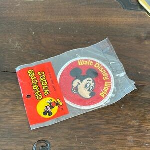 Vintage Walt Disney World Mickey Mouse Embroidered Character Patches